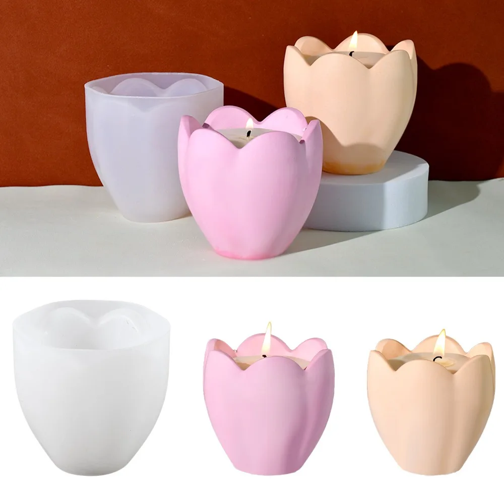 Candle Making Supplies For Beginners - Suporte de vela de tulipa, moldes