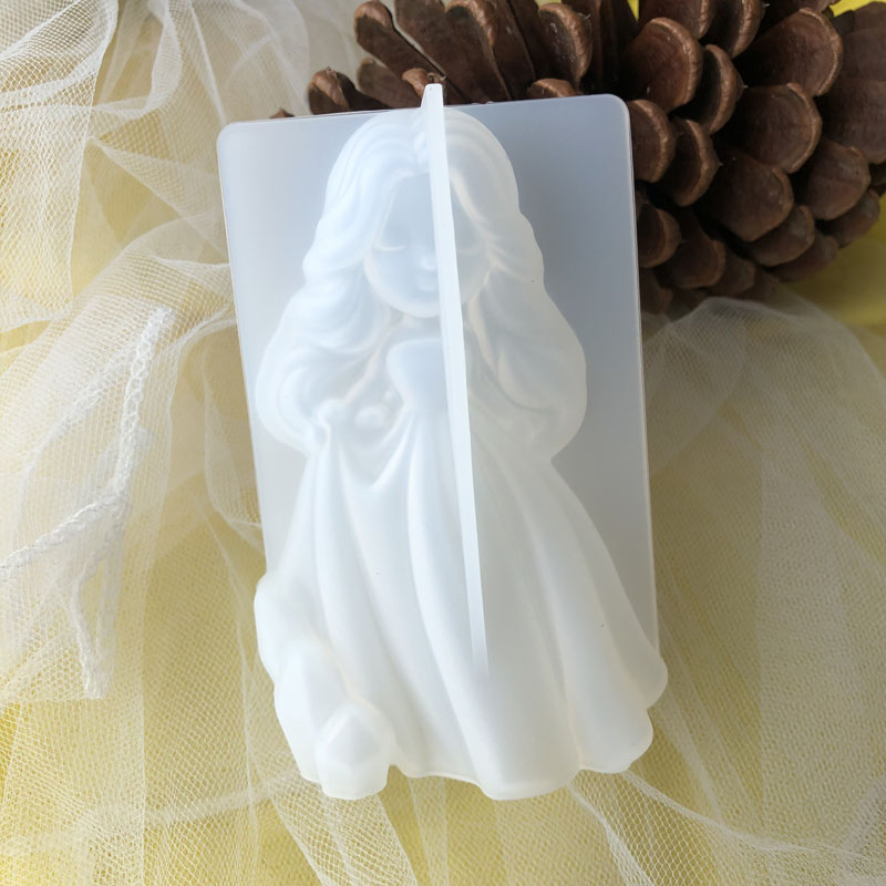 Candle Making Supplies For Beginners - 3d bonito princesa silicone vela molde