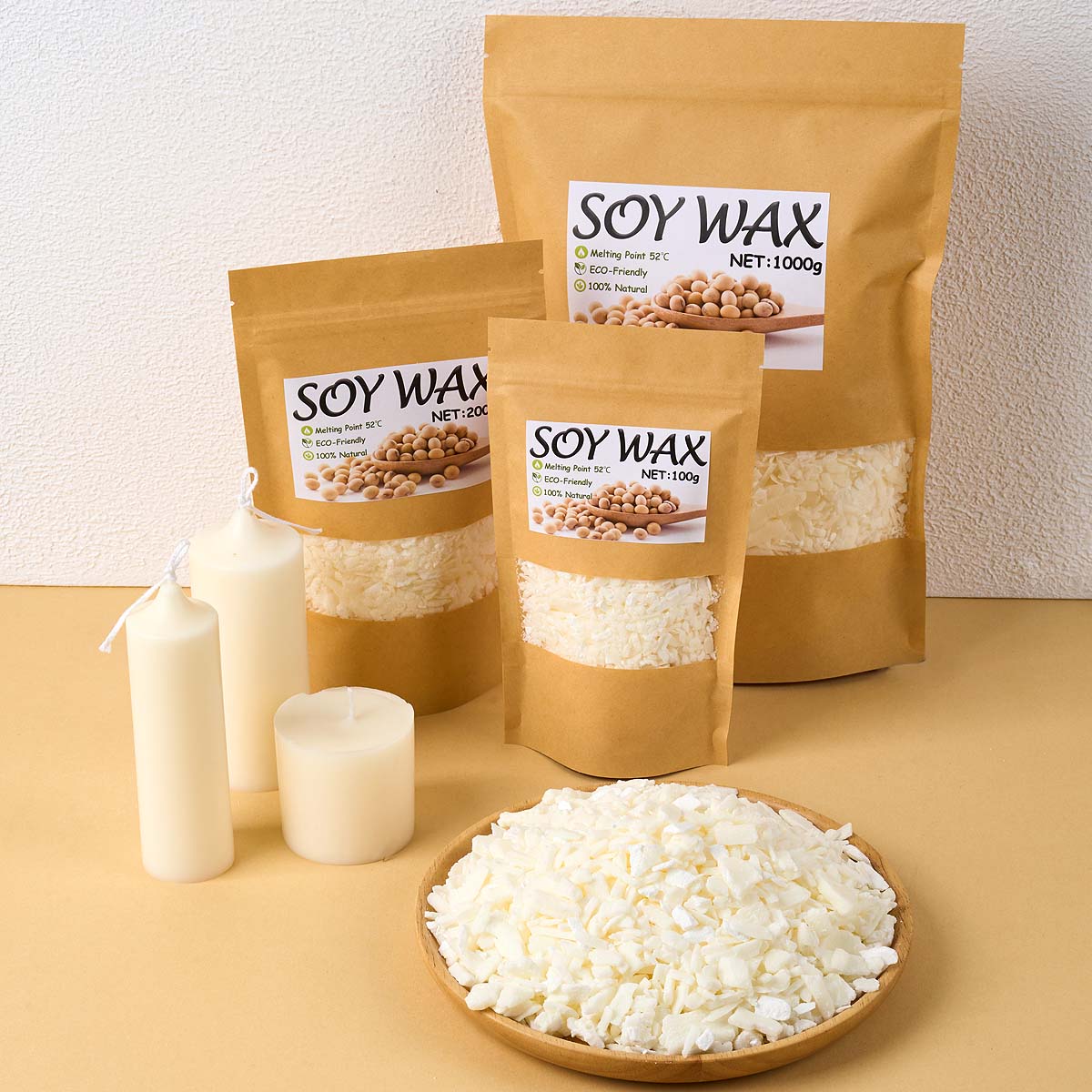 Candle Making Supplies For Beginners - 1 libras de cera de soja