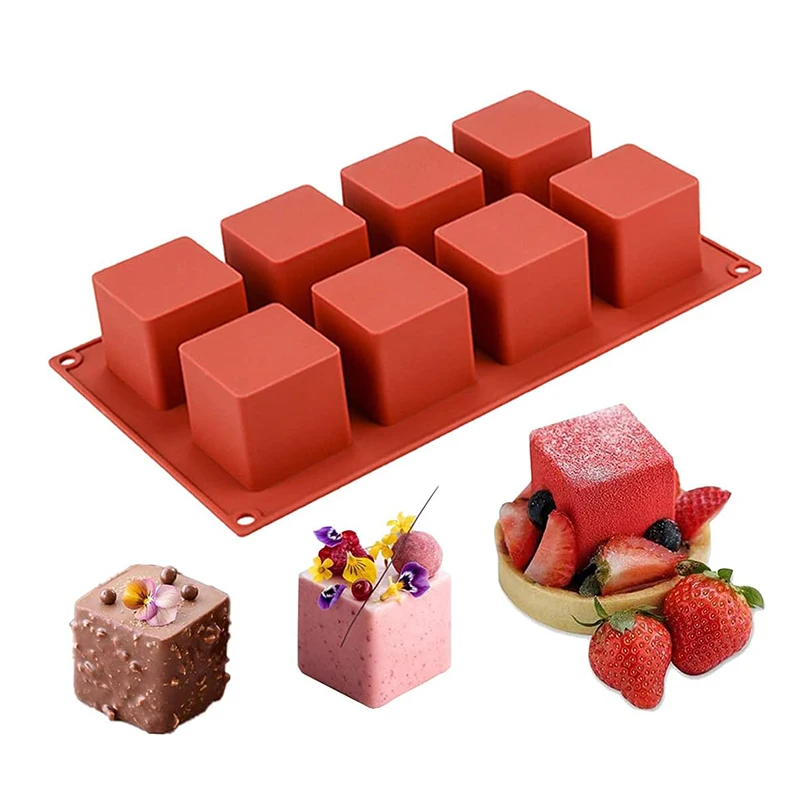 Candle Supplies Eu - Molde quadrado de mousse para bolo,