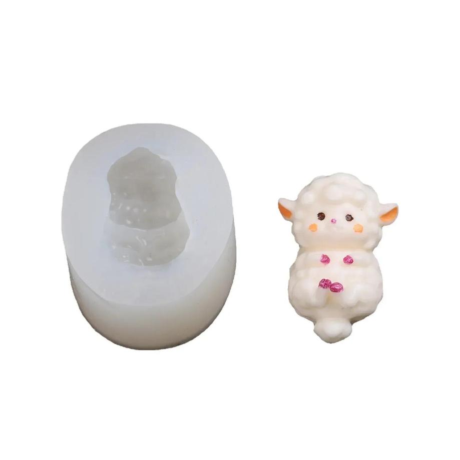 Candle Supplies Eu - Molde de Silicone Criativo de Ovelha