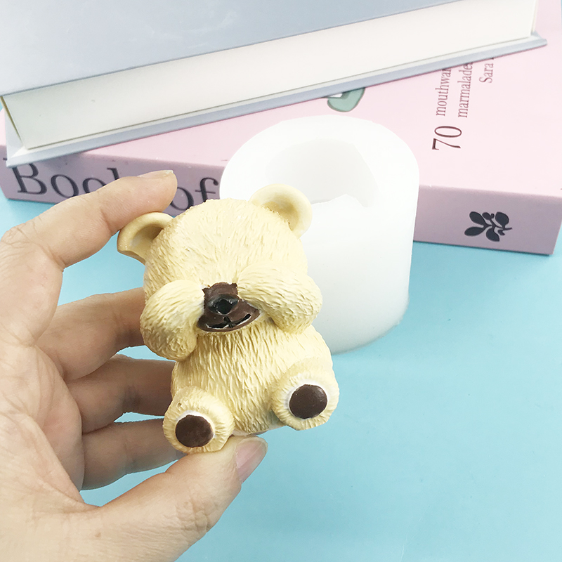 Molde de silicone de ursinho c - Candle Supplies Eu avaliação e preço