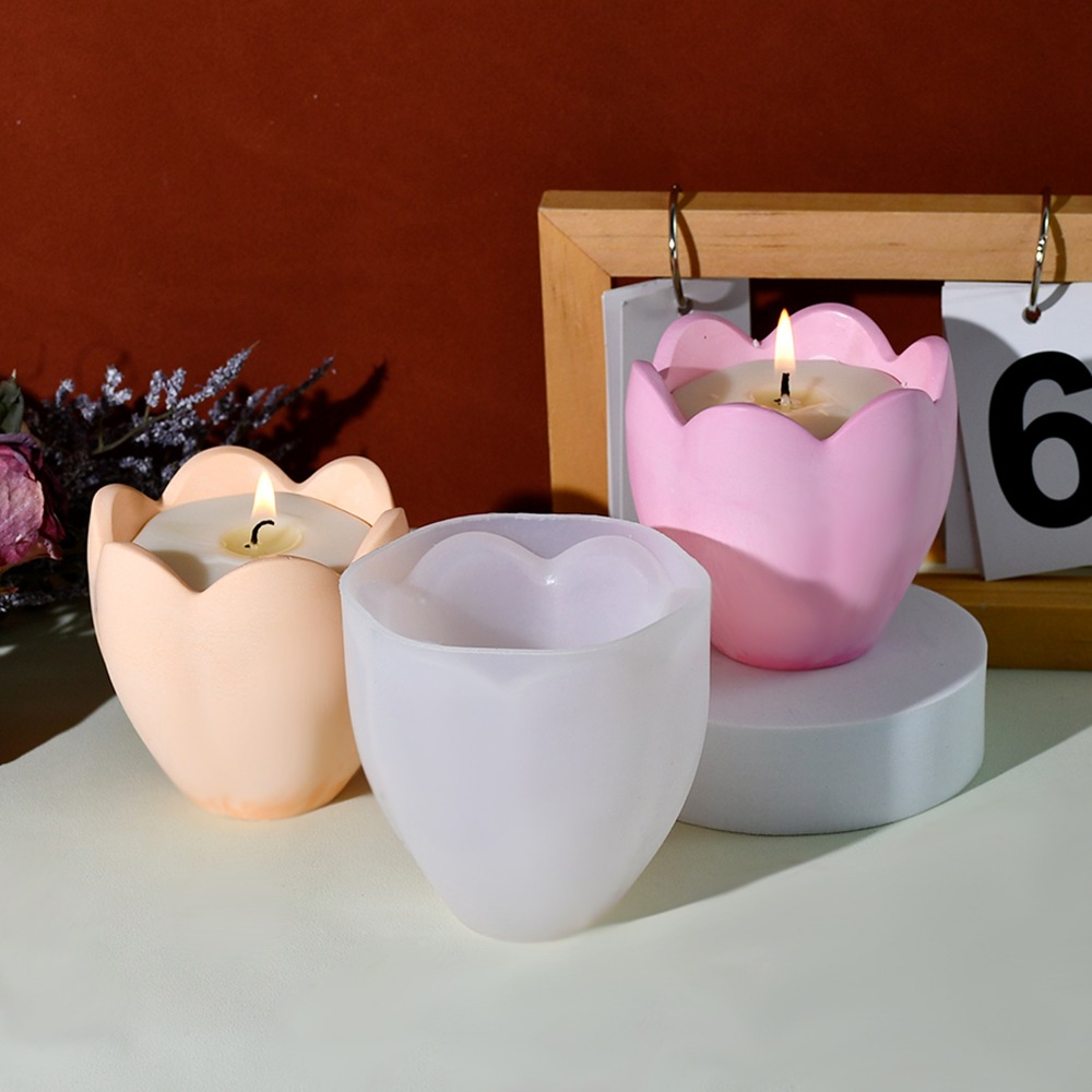 Suporte de vela de tulipa, mol - Candle Making Supplies For Beginners avaliação e preço