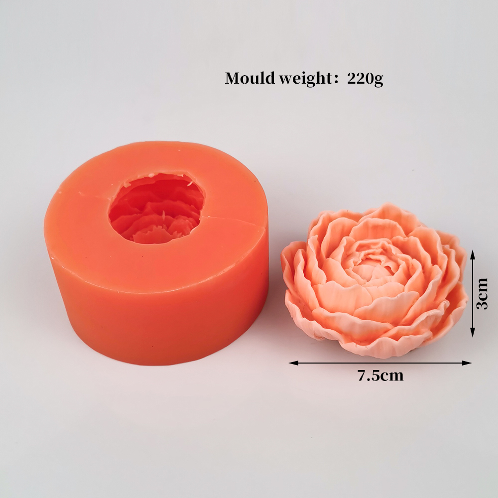 Peônia flor vela molde manual  - Candle Supplies Eu avaliação e preço