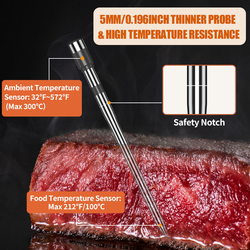 Termômetro de carne sonda sem  - Digital Thermometer Probe avaliação e preço