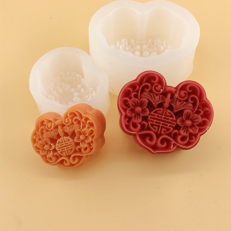 Molde de silicone 3d ruyi lock - Candle Supplies Eu avaliação e preço