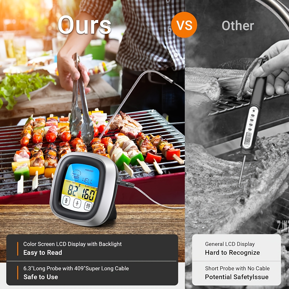 Termômetro Digital para Carne  - Digital Thermometer Probe avaliação e preço