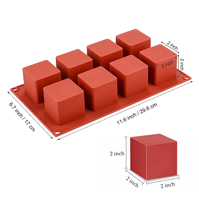 Molde quadrado de mousse para  - Candle Supplies Eu avaliação e preço