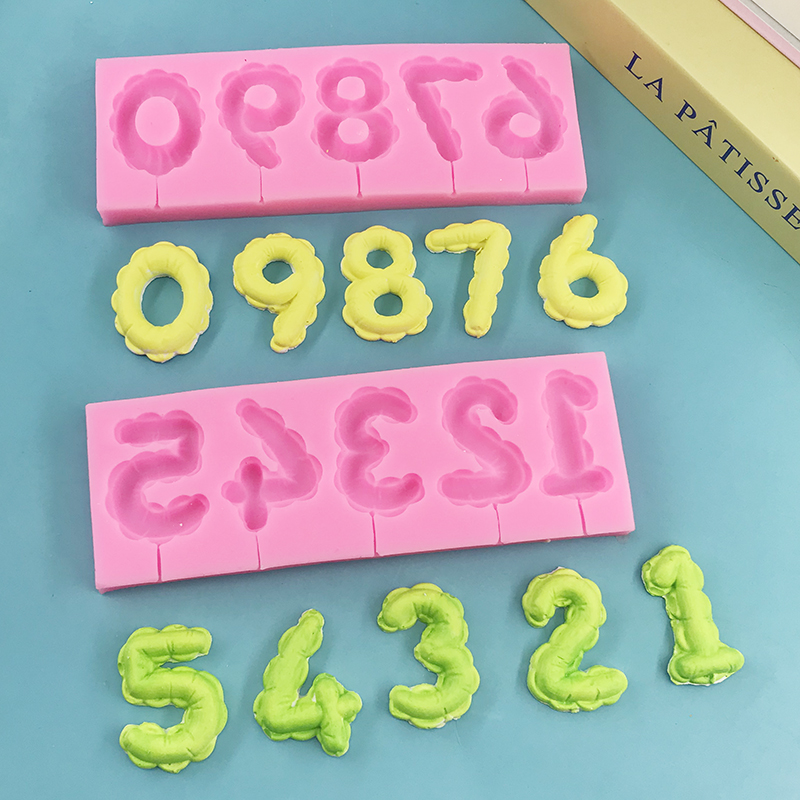 Molde de silicone com numerais - Candle Supplies Eu avaliação e preço