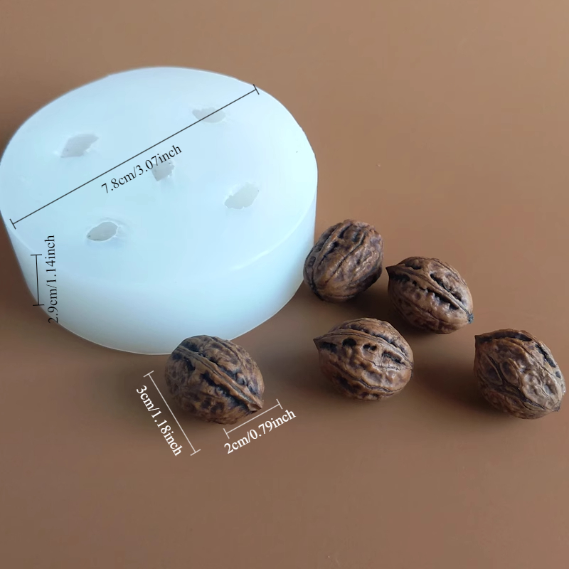 3d pequena noz moldes de silic - Candle Supplies Eu avaliação e preço
