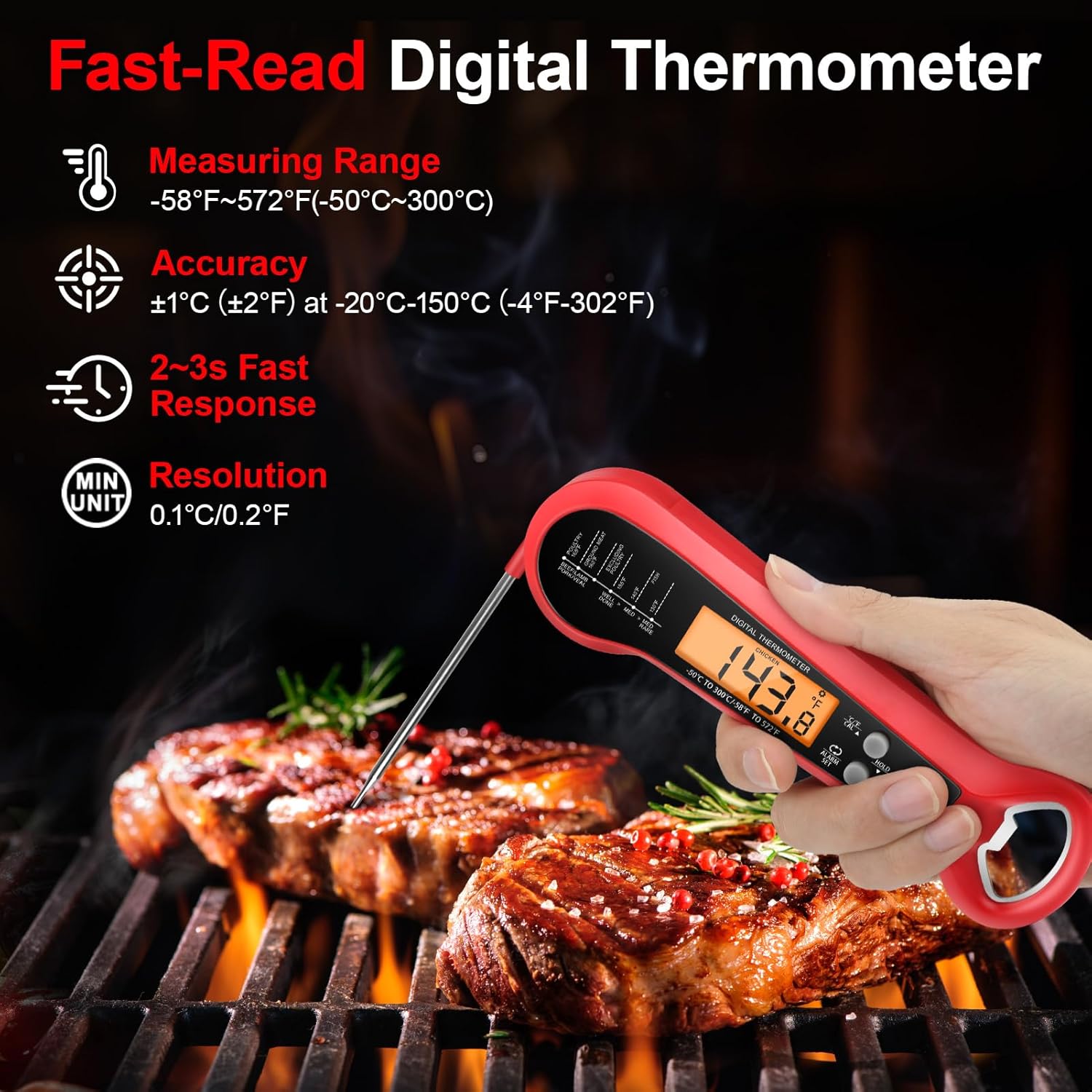 Termômetro Digital Profissiona - Digital Thermometer Probe avaliação e preço